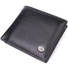 ST Leather Чоловіче шкіряне портмоне із затискачем чорне  22485 - зображення 1