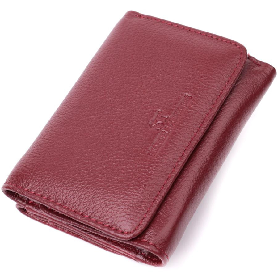 ST Leather Шкіряний жіночий гаманець бордового кольору  22507 - зображення 1