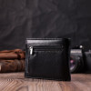 ST Leather Чоловіче шкіряне портмоне із затискачем чорне  22485 - зображення 7