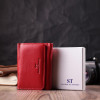 ST Leather Шкіряний жіночий гаманець червоного кольору  22505 - зображення 8