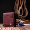 ST Leather Жіночий гаманець з натуральної шкіри бордовий  22674 - зображення 7