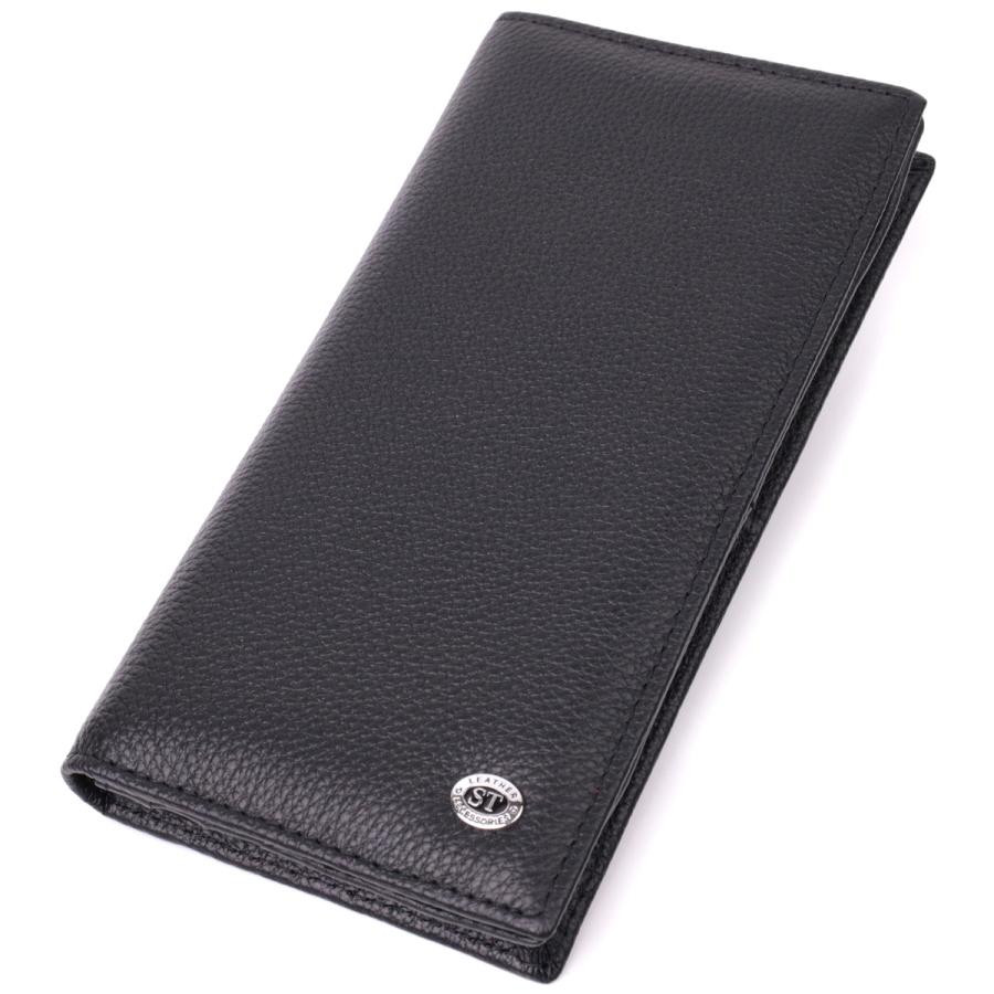 ST Leather Жіночий гаманець з натуральної шкіри чорний  22538 - зображення 1