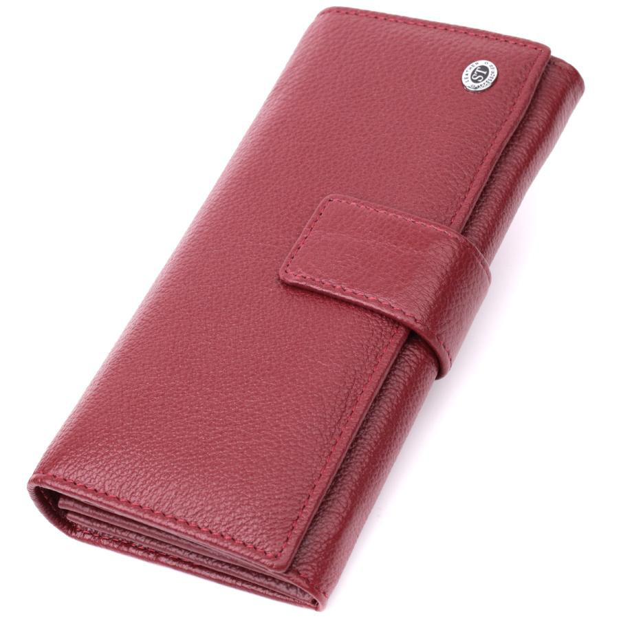 ST Leather Жіночий гаманець з натуральної шкіри бордовий  22550 - зображення 1