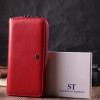 ST Leather Гаманець-клатч жіночий шкіряний червоний  22561 - зображення 8