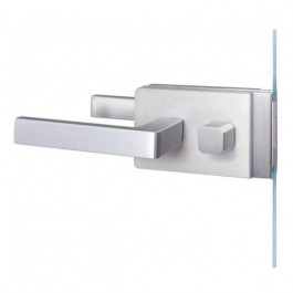AGB Vitra B99970.01.01 (ручка+замок) для скляних дверей під WC, анодоване срібло