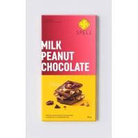 Spell Плитка молочного шоколаду , з арахісом та журавлиною, 85 г (4820207314740)