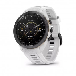Garmin Approach S70 42mm B. Ceramic Bezel with White S. Band (010-02746-00/10)