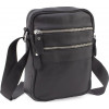 Leather Collection Чоловіча недорога шкіряна сумка-планшет чорного кольору на два відділи  (39243917) - зображення 1