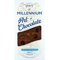 Millennium Шоколад молочний  Craft Series кеш'ю-фундук-мигдаль-смородина, 100 г (917263) (4820240032588)