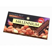 Millennium Шоколад чорний  Golden Nut з мигдалем, 100 г (876020) (4820240031505)