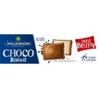 Millennium . Шоколад Choco Biscuit ассорти печенье 132г. (4820075507787)