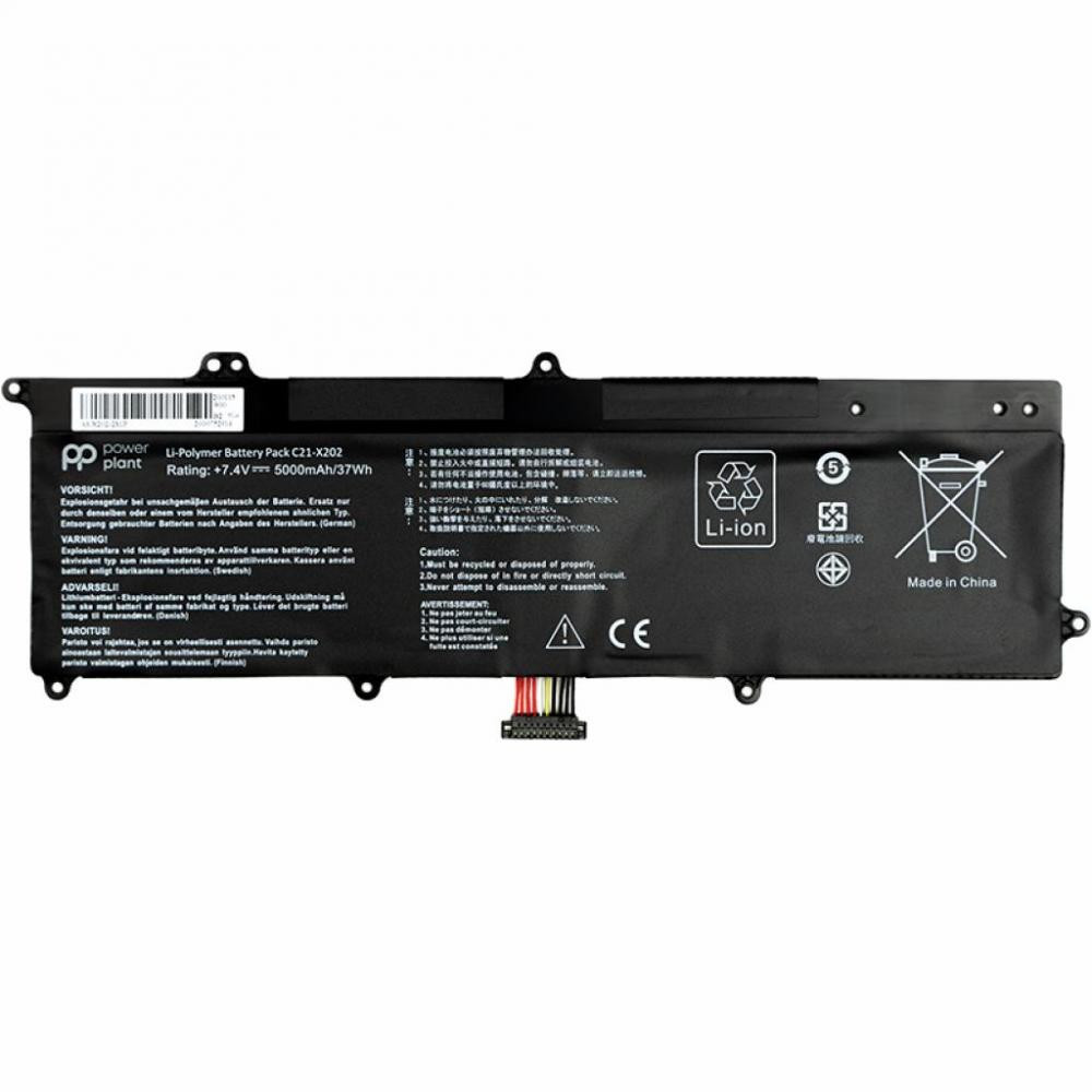 PowerPlant Asus VivoBook S200E Series C21-X202 7.4V 5000mAh (NB430888) - зображення 1