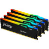 Kingston FURY 128 GB (4x32GB) DDR5 5200 MHz Beast Black RGB (KF552C40BBAK4-128) - зображення 1