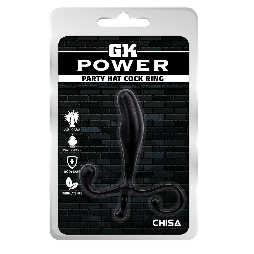 Chisa Novelties GK Power Party Hat Cock Ring Black (CH40095) - зображення 1