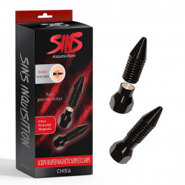 Chisa Novelties Затискачі для сосків магнітні Chisa Sins InquisitionScrew Shaped Magnetic Nipple Clamps (CH32732)