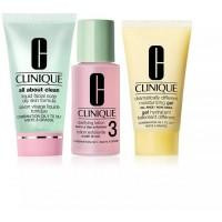 CLINIQUE Набір  3-Step Intro Kit Рідке мило Liquid Facial Soap Oily 30 ml + Тонік для обличчя Clarifying Loti