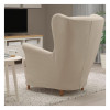 IKEA STRANDMON СТРАНДМОН, 505.118.43, Чохол для крісла, Натуральний ризан - зображення 4