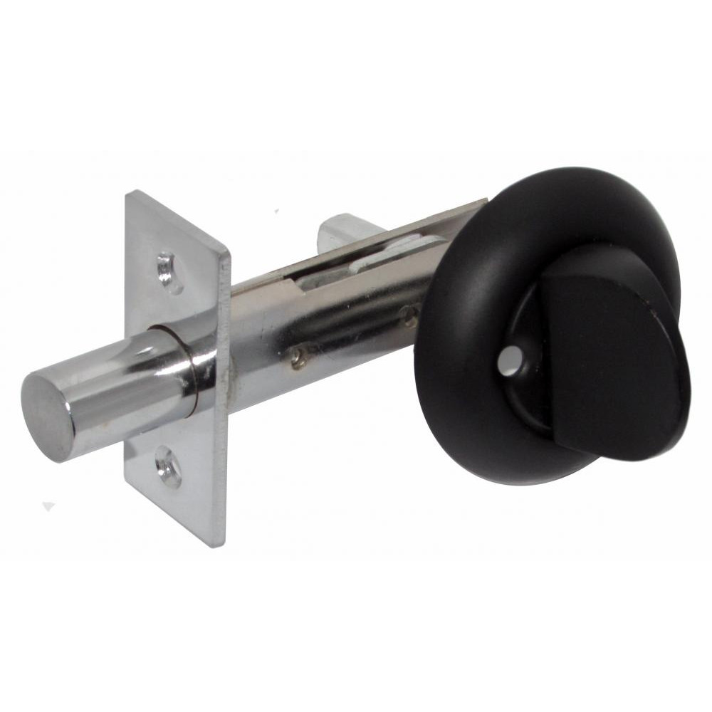 USK Дверна засувка для металевих дверей 256 чорний - зображення 1
