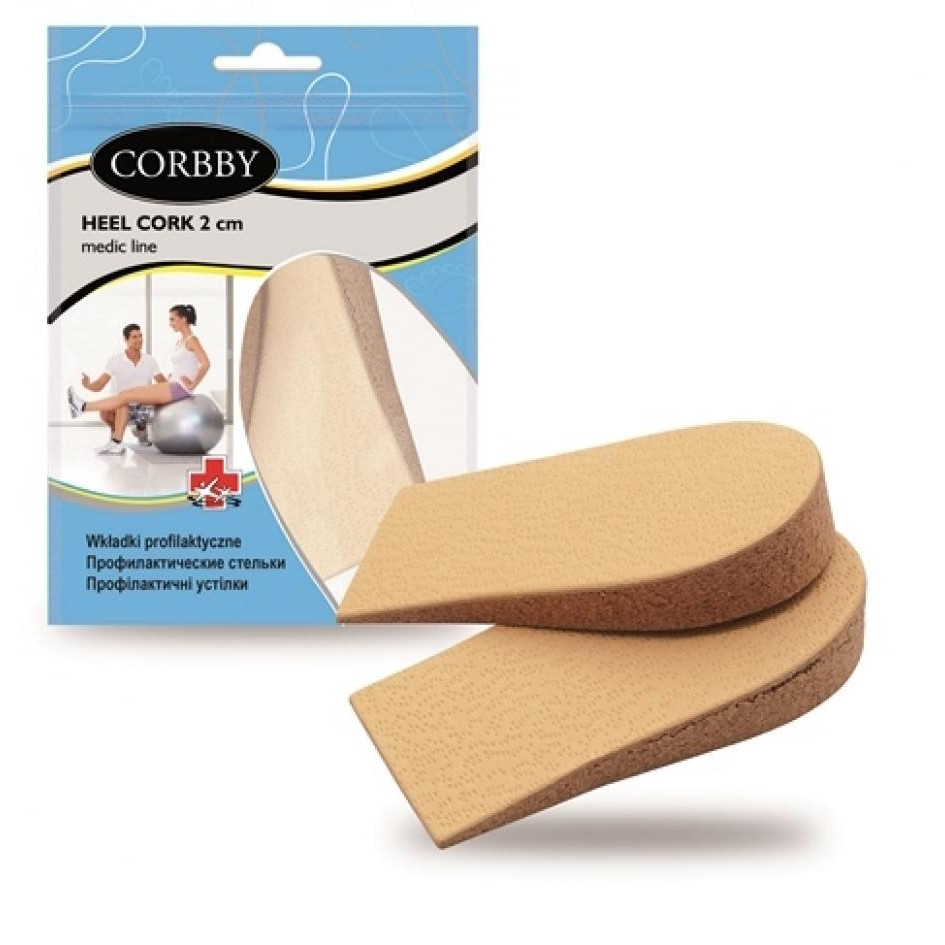 Corbby Підп'яточник корковий жіночий 1см HEEL CORK FOR LADY - зображення 1