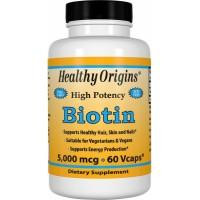 Healthy Origins Biotin 5000 mcg 60 Vcaps - зображення 1