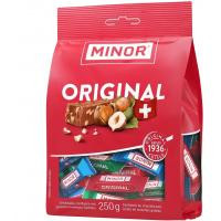 Minor Батончики  Шоколод з крихтою смаженого фундуку 250 г (7610041007611) - зображення 1