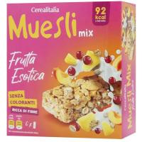 Cerealitalia Батончик  Muesli Mix Екзотичні фрукти зерновий 150 г (6 шт. х 25 г) (8010121040788)