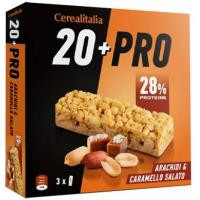 Cerealitalia Батончик  20+pro Арахис і солона карамель зерновий 114 г (3 шт. х 38 г) (8010121010675)