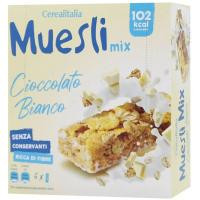 Cerealitalia Батончик  Muesli Mix Білий шоколад зерновий 150 г (6 шт. х 25 г) (8010121040771)