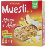 Cerealitalia Батончик  Muesli Mix Манго й яблука зерновий 180 г (6 шт. х 30 г) (8010121010613)