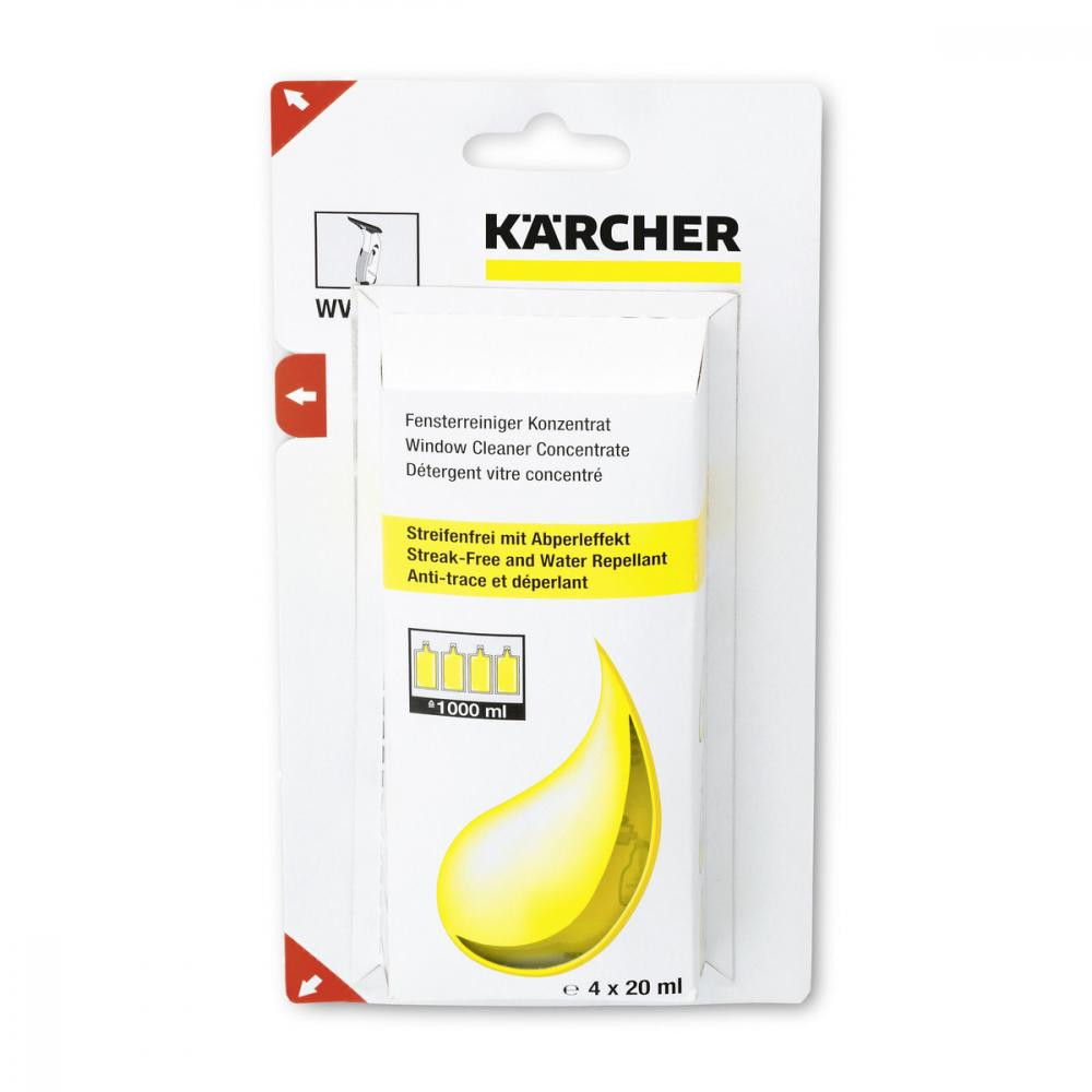 Karcher Концентрат чистящего средства для окон  - 4 шт по 20 мл. (6.295-302.0) - зображення 1