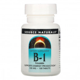 Source Naturals Витамин В1  100 мг 100 таб (SN0407)
