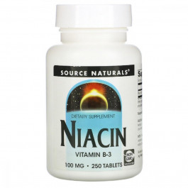 Source Naturals Ниацин (В3) Source Naturals 100 мг 250 таб (SN0502)