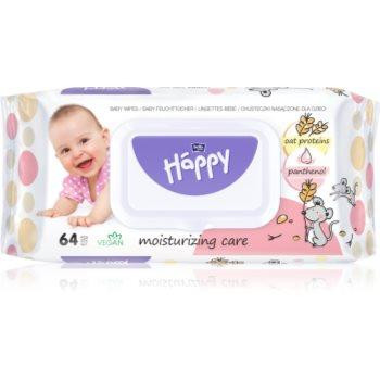 Bella baby Happy Oat proteins and Panthenol вологі очищуючі серветки для дітей 64 кс - зображення 1