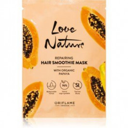 Oriflame Love Nature Organic Papaya відновлююча маска для волосся 30 мл