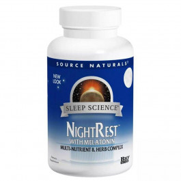Source Naturals Sleep Science NightRest Melatonin, 50 таблеток