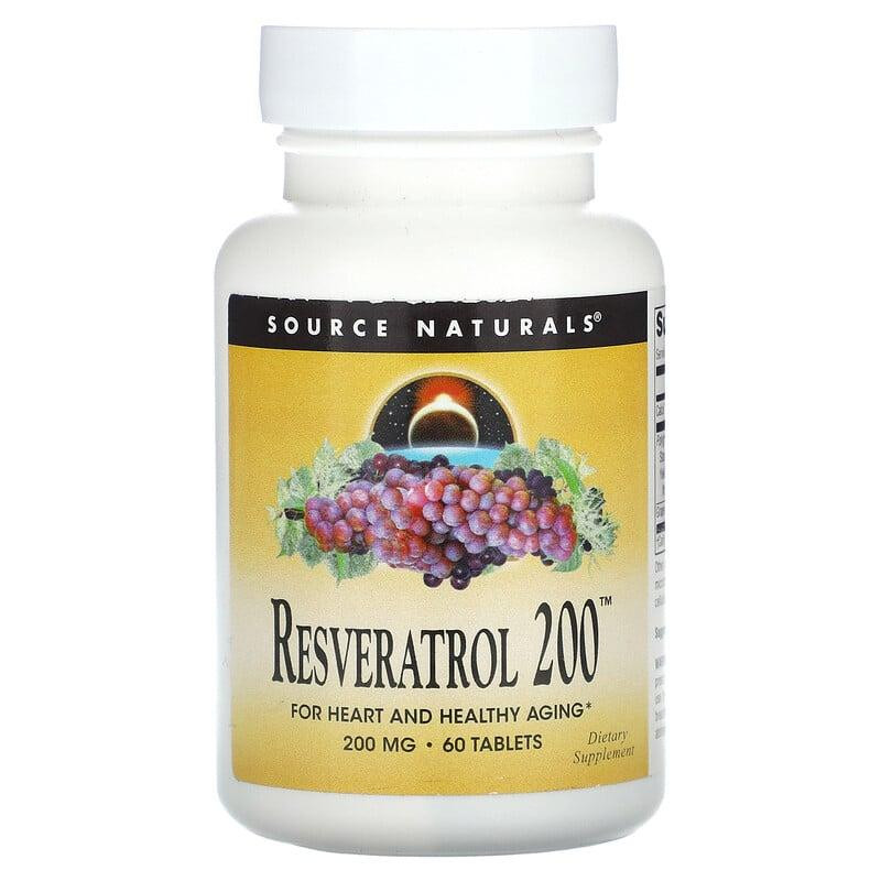 Source Naturals Resveratrol 200 mg, 60 таблеток - зображення 1