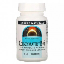 Source Naturals Coenzymated Vitamin B6 25 mg, 30 леденцов