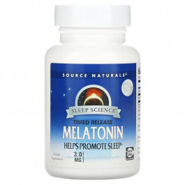 Source Naturals Melatonin 3mg Sleep Science Timed Release, 120 таблеток