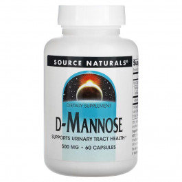 Source Naturals D-mannose, 500 mg, 60 Caps