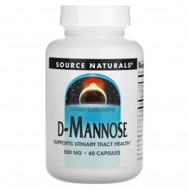   Source Naturals D-mannose, 500 mg, 60 Caps