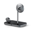 Satechi Aluminum 3 in 1 Magnetic Wireless Charging Stand Space Gray (ST-WMCS3M) - зображення 3