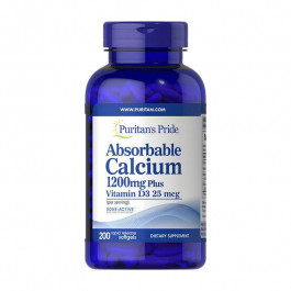   Puritan's Pride Absorbable Calcium 1200 mg Plus Vitamin D3 (200 softgels)