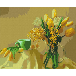Brushme Картина по номерам "Желтые тюльпаны" (BS9245) 40x50