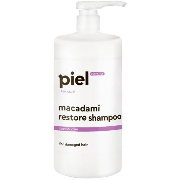 Piel Cosmetics Восстанавливающий шампунь  Macadami Restore shampoo для поврежденных волос 1 л (4820187880419) - зображення 1