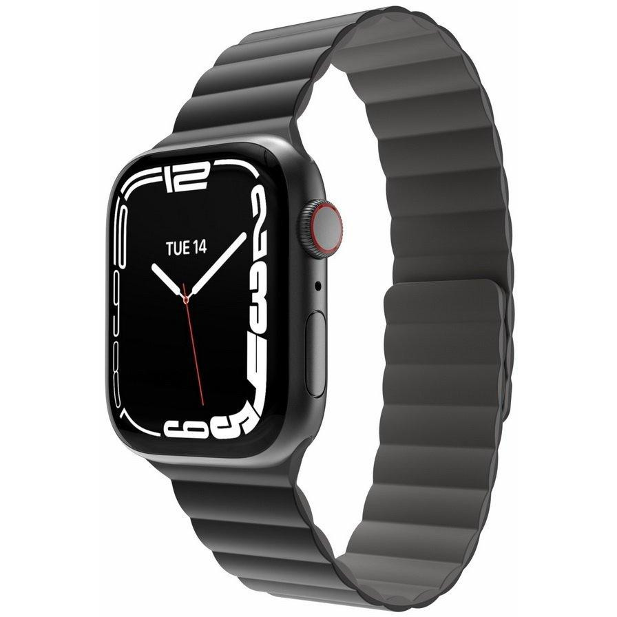 SwitchEasy Skin Silicone Magnetic Watch Band for Apple Watch 42/44/45/49mm Black (MAW245078BK22) - зображення 1