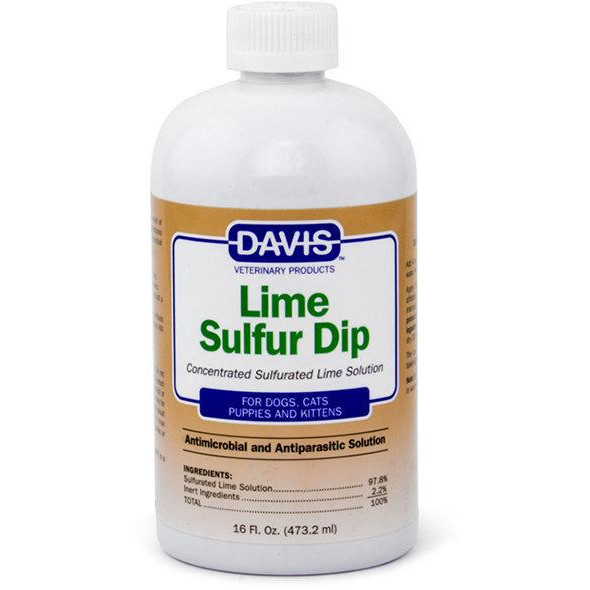 Davis Veterinary Антимікробну і антипаразитарні засіб  Lime Sulfur Dip для собак і котів концентрат 473 мл (52289) - зображення 1