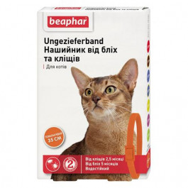 Beaphar Fleaamp;Tick Collar for Cats - Ошейник от блох и клещей для котов (цветной) 35 см (17613)