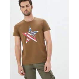 Airboss Мужская футболка  USA XL Brown (2000000001692_A)
