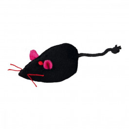 Trixie Игрушка Plush Mouse для кошек звенящая, 4 см (4139)