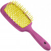 Janeke Щітка для волосся  Small Superbrush, 17,5х7 см, рожева з жовтим - зображення 1